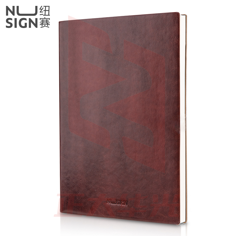 纽赛(NUSIGN)NS253 皮面笔记本 A5/160张 油蜡棕  XTGM202301291512210