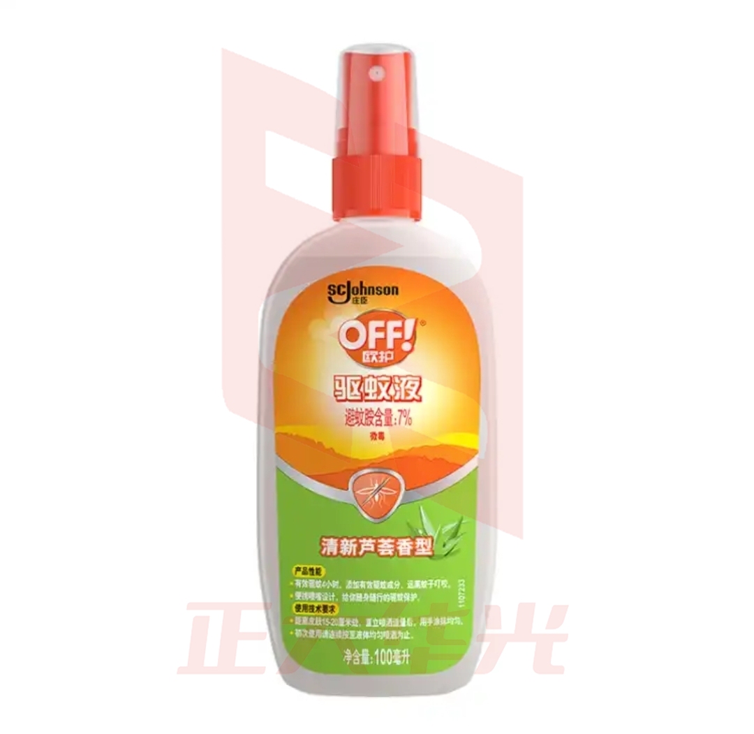 雷达(Raid) 欧护 驱蚊液 驱蚊喷雾 100ml 芦荟香型 驱虫 驱蚊水 户外 防蚊虫XTGM202306211350071