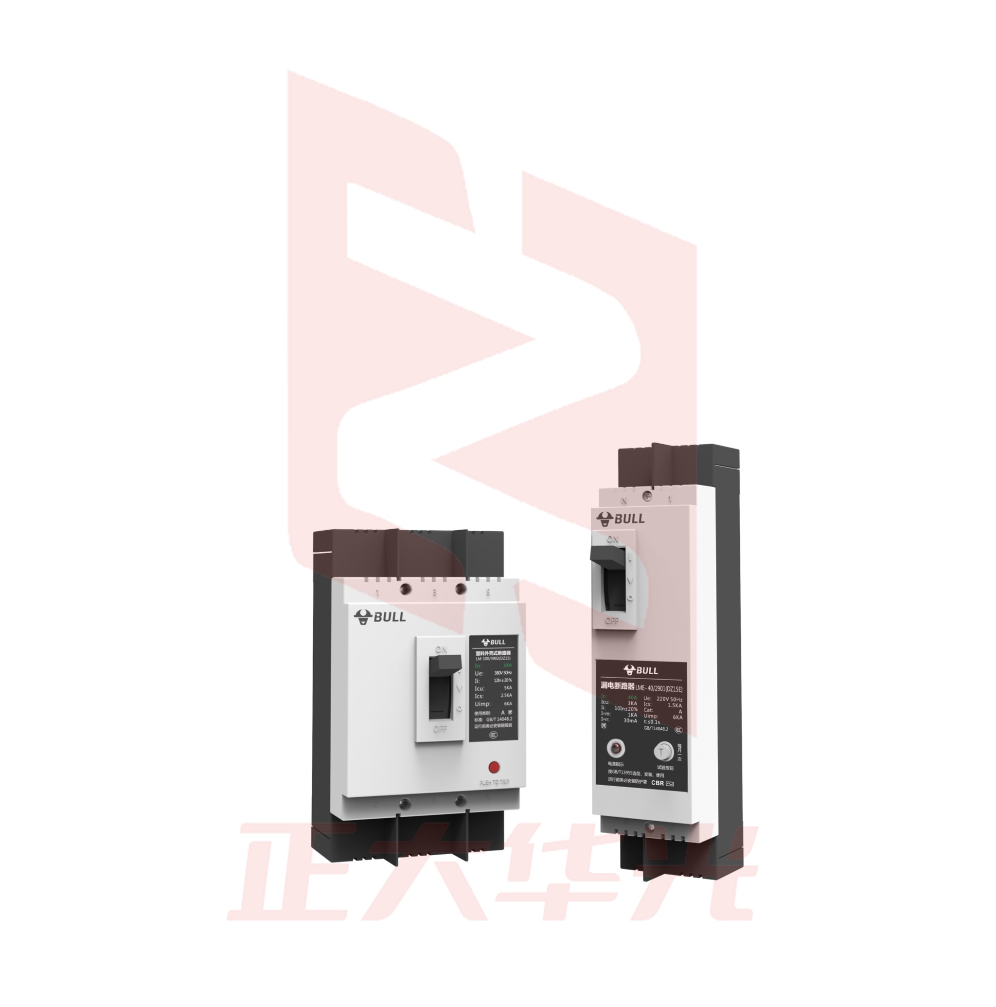 公牛(BULL)塑壳漏电断路器 75mA/380V LME-100/100A-3N901/DZ15