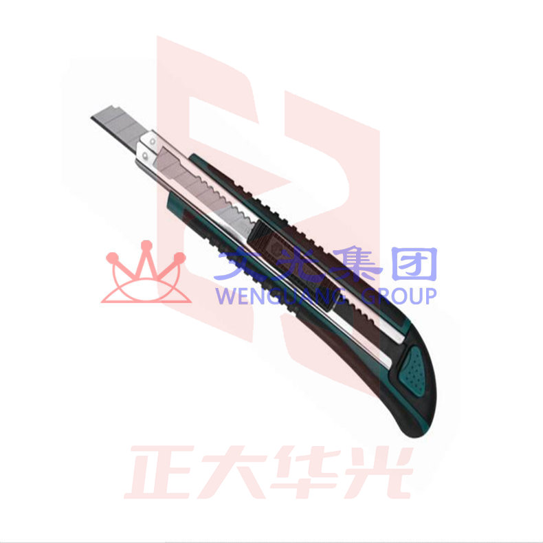 世达(SATA)橡塑柄推钮美工刀13节9x80MM   93427