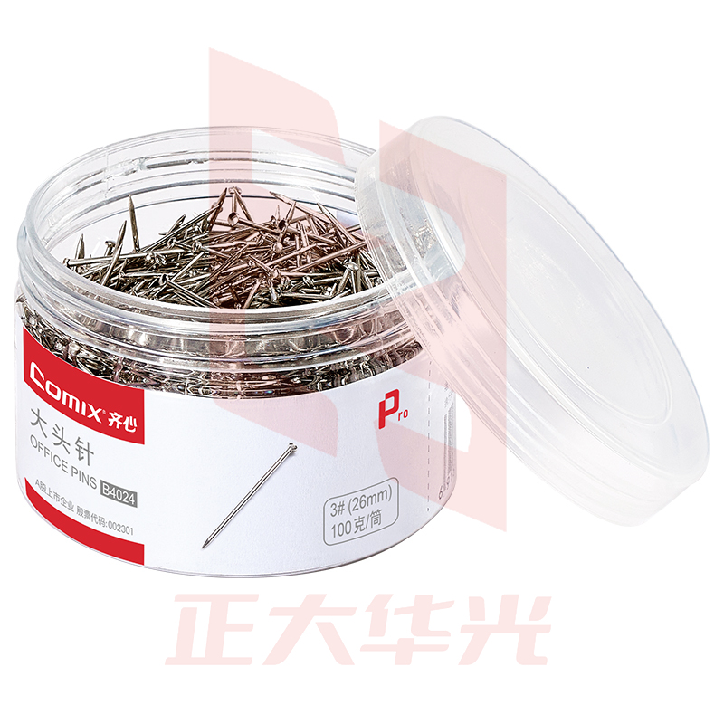 齐心 B4024 大头针 (3# 26mm)   XTGM01301528063311