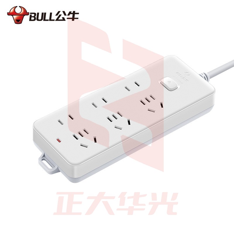 公牛(BULL)GN-402插座6位总控1.8米/插线板   XTGM01081014276744