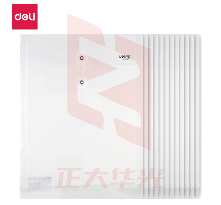 得力5511 透明文件袋   XTGM02021405326315