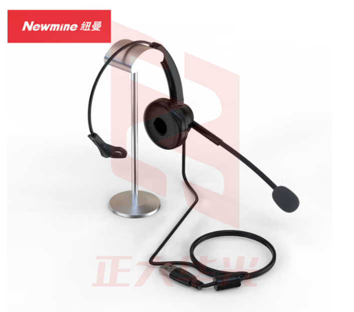 纽曼(Newmine)NM-HW400S单耳话务耳机USB插头 头戴式话务耳机 USB接口 黑 (XTGM2023081613223010)