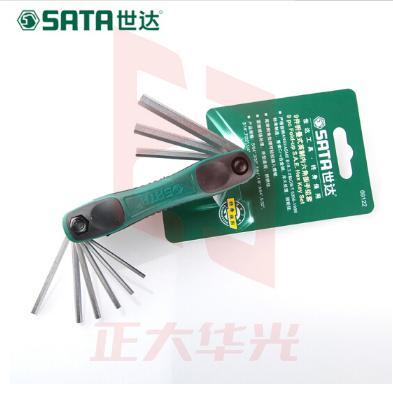 世达(SATA)9件式英制内六角扳手组套货号09122
