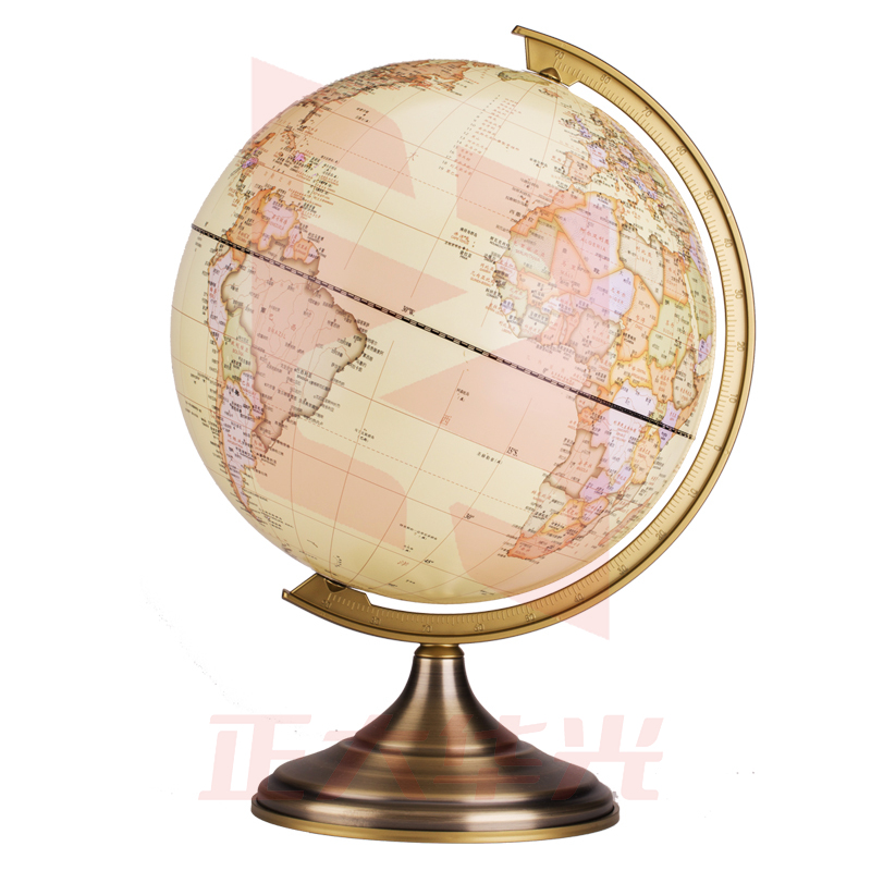 得力2177仿古金属地球仪20cm(黄)(台)XTGM04091311581043