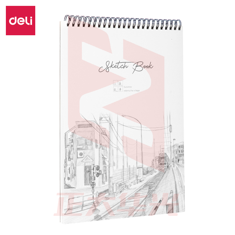 得力73627素描本-A4-297mmx210mm/40页-(混)  XTGM202301291424503