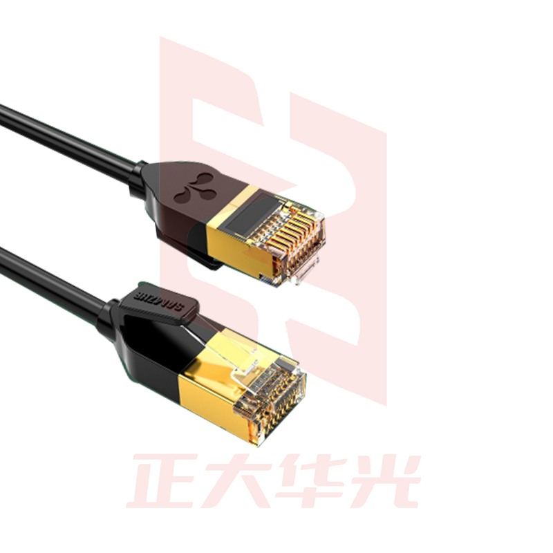 山泽(SAMZHE) CX-7005 七类网线 细线 黑色0.5米(XTGM202307230818078)