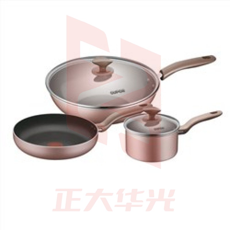 苏泊尔(SUPOR) VTP1813T 火红点荧彩不粘三件套炒锅30cm/煎锅24cm/汤锅16cm    XTGM202307021325342