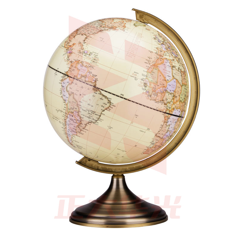 得力2179仿古金属地球仪30cm(黄)(台)XTGM04091313226904
