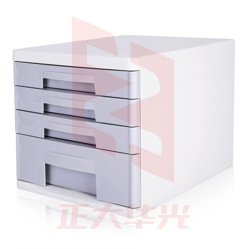 得力9761四层文件柜(浅灰))XTGM0410150232649