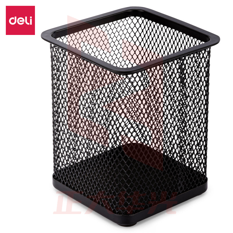 得力9174方形笔筒(黑)(只)XTGM04101454368331