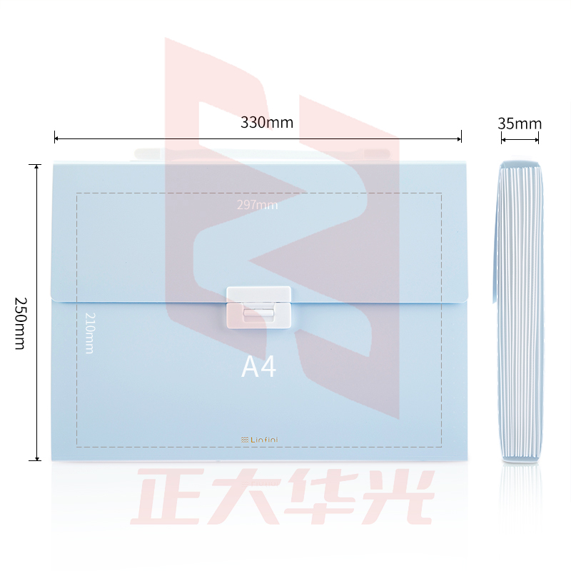 得力72410风琴包(浅蓝)XTGM02241341336801