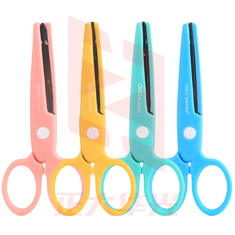 得力6023学生剪刀(颜色随机)(把)XTGM02200841372261