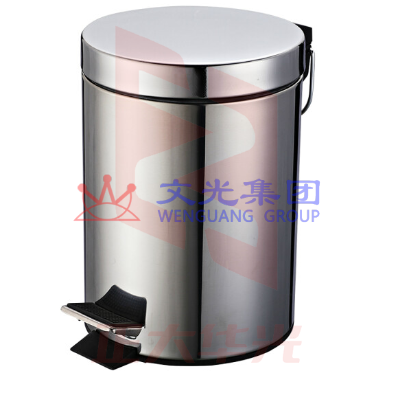 家用垃圾桶  不锈钢脚踏翻盖垃圾桶  8L  货号：LJ    XTGM202303261252113