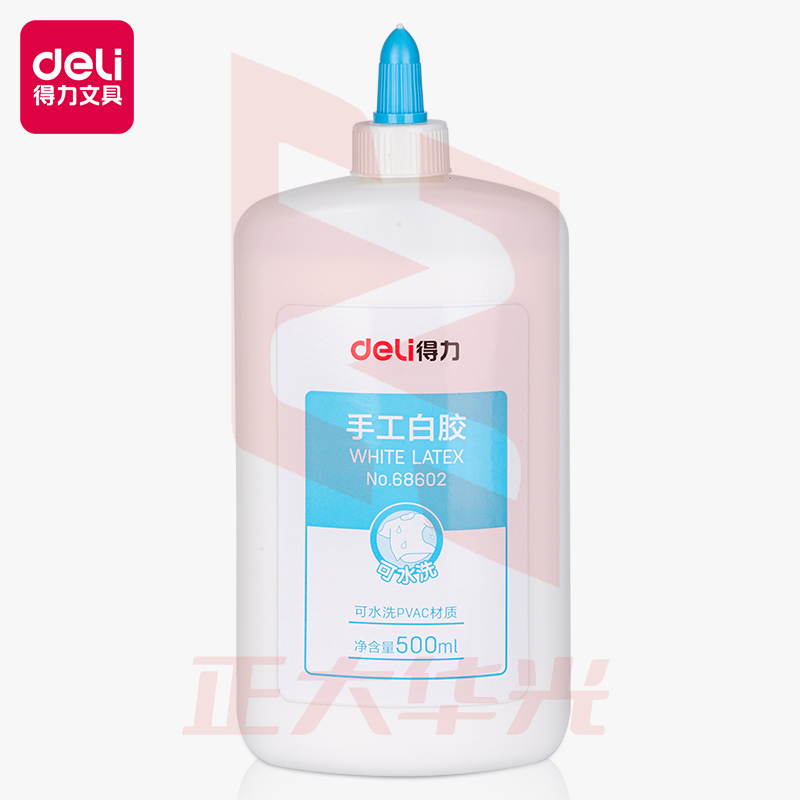 得力68602手工白胶(白色)(500ml/瓶)XTGM03021306483423