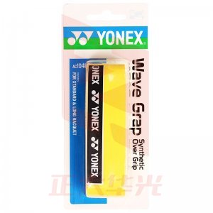 尤尼克斯 AC-104EX-004 羽毛球拍龙骨手胶防滑握把吸汗带粘性柄皮黄色XTGM202303311001340