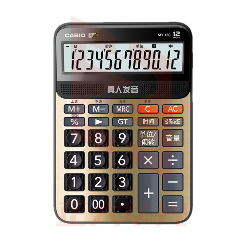 卡西欧 MY-120 语音计算器 (单位：台) XTGM202305251621036