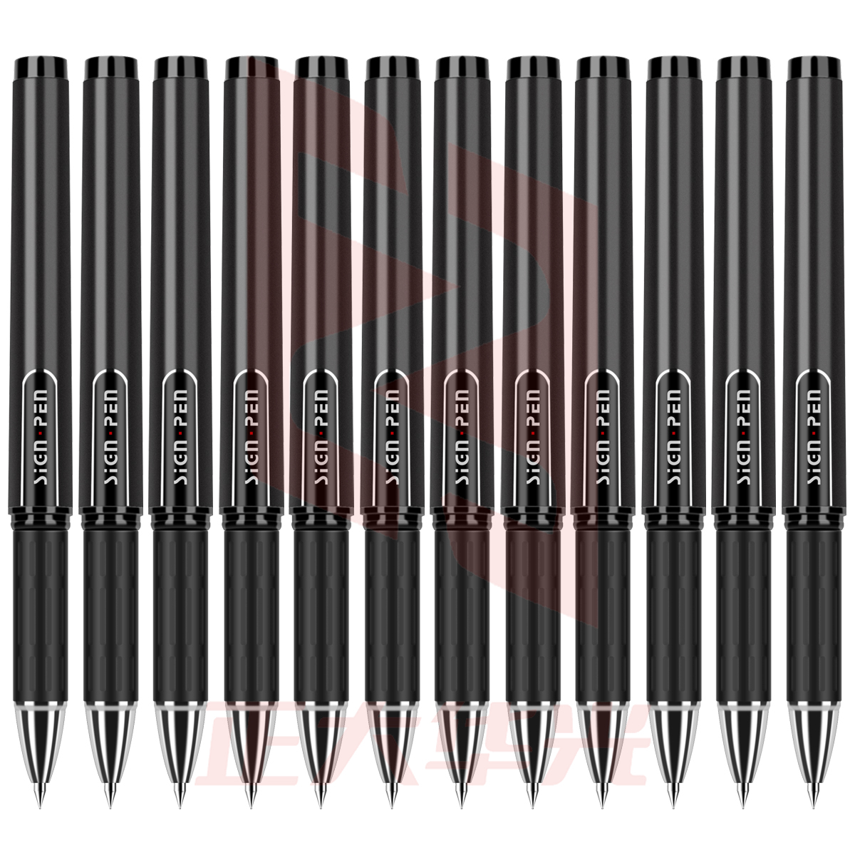 得力S73中性笔1.0mm子弹头(黑)(12支/盒)XTGM04121341042038