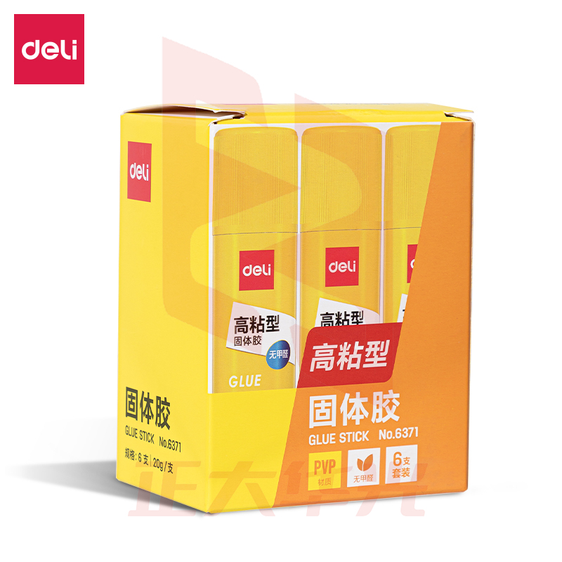 得力6371固体胶(白)(6支/盒)XTGM03011100065782