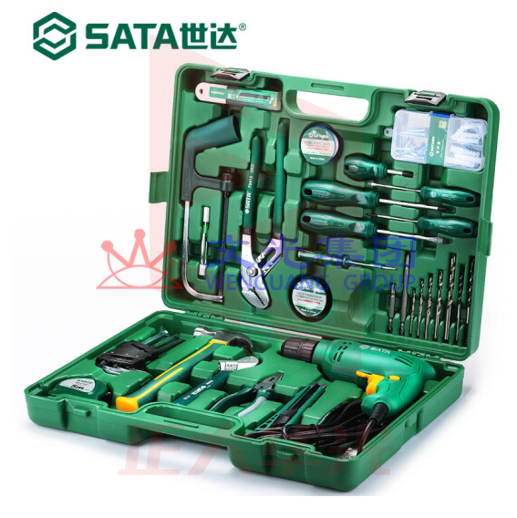 世达  58件电钻组套   05156 家用工具箱多功能320W手电钻套装