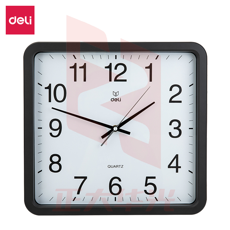 得力8824挂钟(黑色)XTGM04091250229501