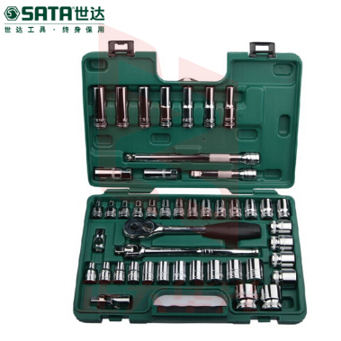 世达(SATA)46件12.5MM系列公英制套筒组套 货号09006