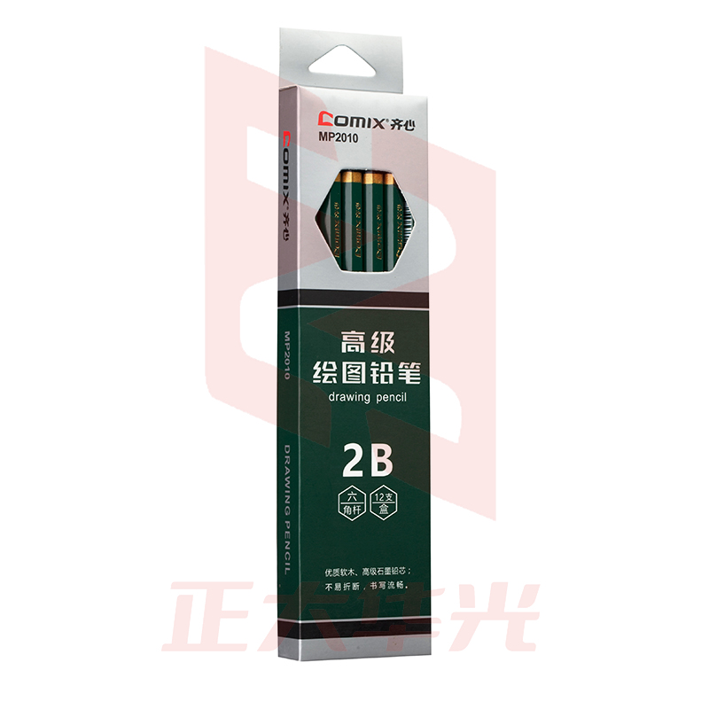 齐心 MP2010 高级绘图铅笔 2B 12支每SET  XTGM02020841297574