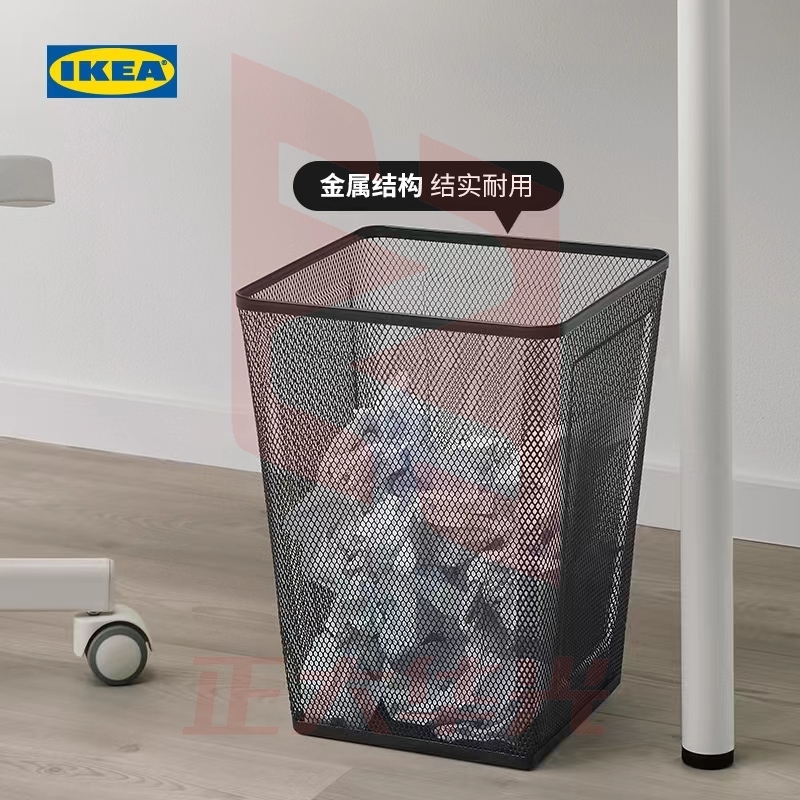 宜家DRONJONS德瑞约恩废纸篓黑XTGM0215142146294
