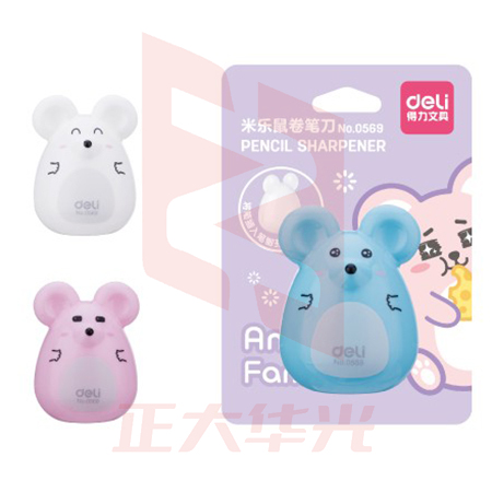 得力0569米乐鼠卷笔刀(混)(只)XTGM02211451147848