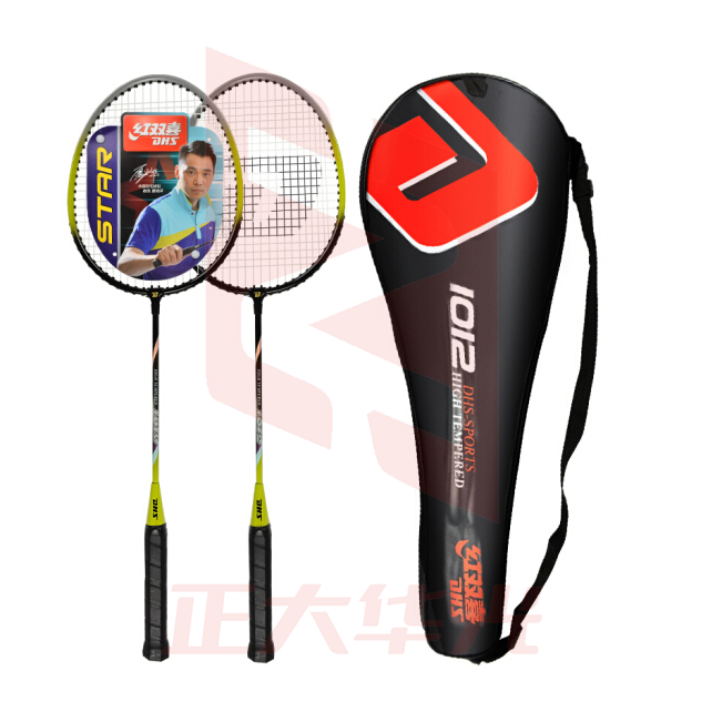 红双喜 DHS 铝合金羽毛球拍 1012 2支/副XTGM202303310824550