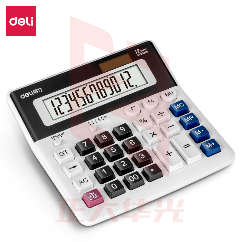 得力2136ES桌面型计算器(白色)(台)XTGM02191245048212