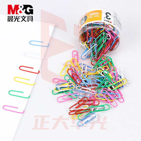 晨光 3号彩色回形针PVC盒装 曲别针 ABS91698 48盒装  XTGM01280910486882