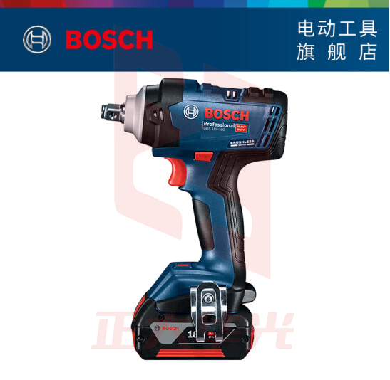 博世(BOSCH)GDS 18V-400 无刷锂电充电式冲击扳手5.0Ah电池*1  (XTGM202307241610276)