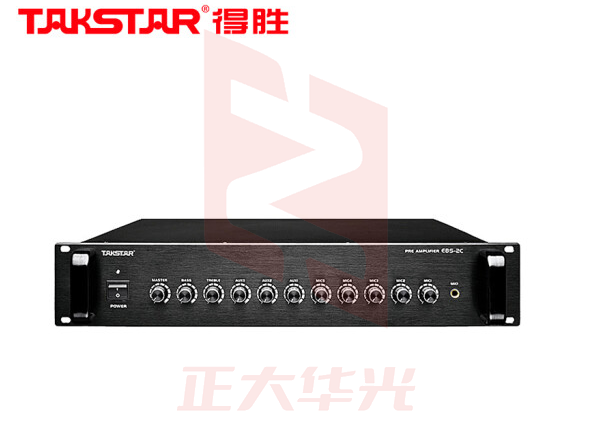 得胜(TAKSTAR)EBS-2C 前置放大器 舞台公共广播功放系统 十路输入通道    XTGM2023071808140611