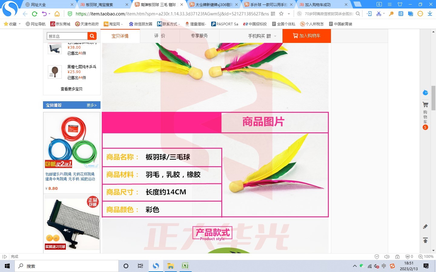 宏康健30814304800板羽球   XTGM202303311040238