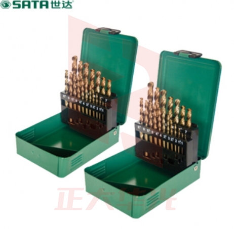 世达(SATA)19件套直柄含钴麻花钻 货号52819