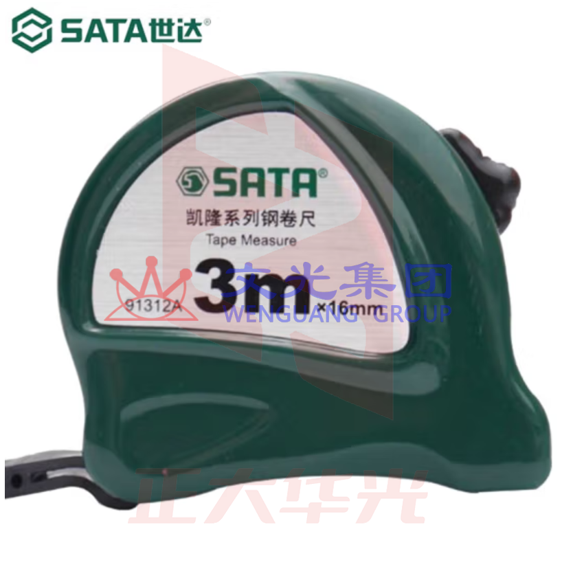 世达(SATA)	91312A 钢卷尺 盒尺 3Mx16MM