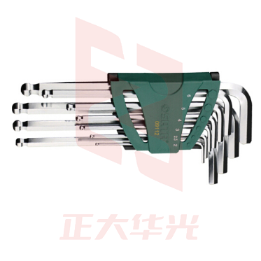 世达(SATA)10件加长球头内六角扳手组套货号09112
