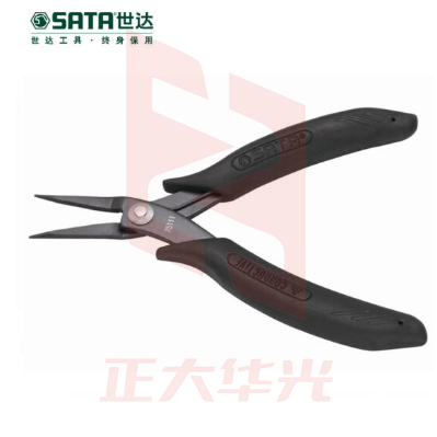 世达(SATA)防静电手柄尖嘴钳5"货号 75111