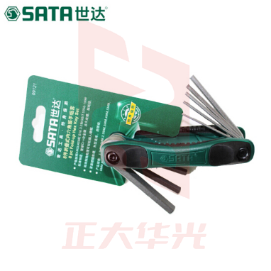 世达(SATA)8件式内六角扳手组套货号09121