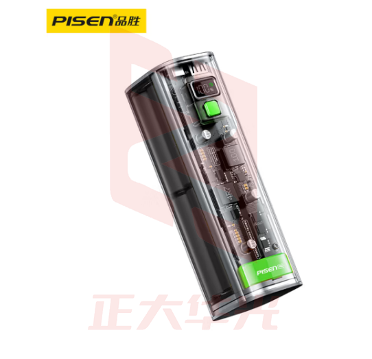 品胜100W透明笔记本充电宝20000mAh大容量Type-C双向快充65W移动电源适用苹果14华为22.5W小米手机平板电脑绿 (XTGM2023072015154514)