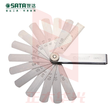 世达(SATA)14件套塞尺0.05-1.00MM货号09401