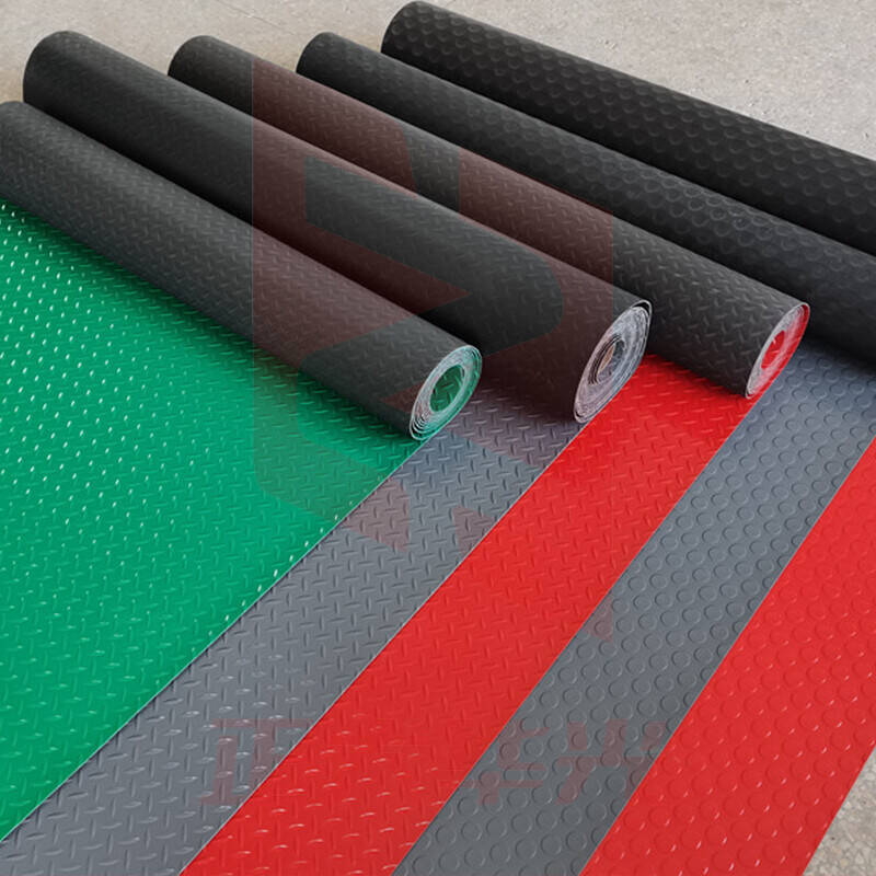 迪茵 加厚PVC防水胶垫红黑底2.5mm(平米)  XTGM02281526542871