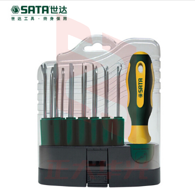 世达(SATA)16件可换头螺丝批组套货号09346