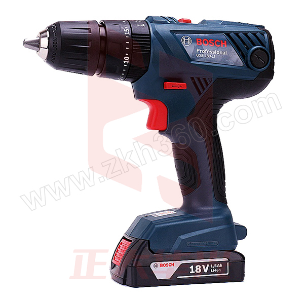 BOSCH/博世 18V充电式冲击钻 GSB 180-LI 含有两电一充 18V/2.0Ah 塑盒 1把 销售单位：把 (XTGM2023072416101012)
