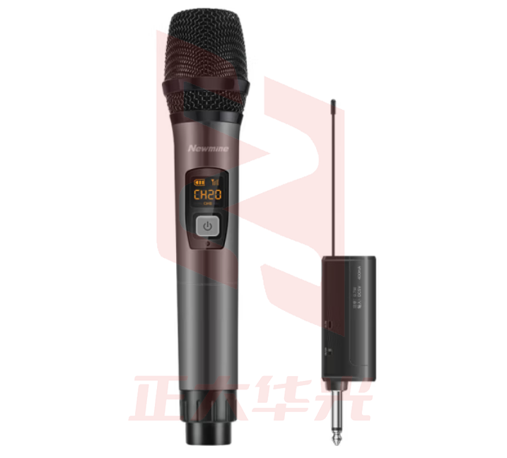 纽曼(Newmine) MC57充电无线麦克风 一拖一话筒U段 金属可调频 锖色 XTGM202308161311557