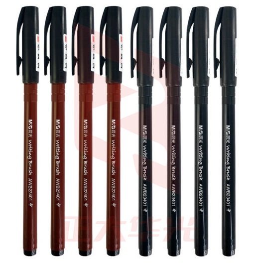 晨光(M&G)微笑0.5mm黑色台笔 可黏贴签字笔中性笔签到笔秀丽笔水笔 AWB23401签到笔 40支一盒装  XTGM01280840228059