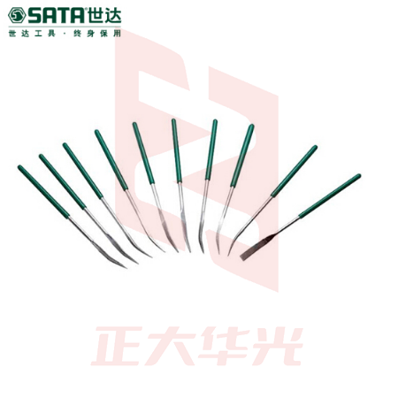 世达(SATA)10件套金刚石异型什锦锉 3×140MM  货号03805