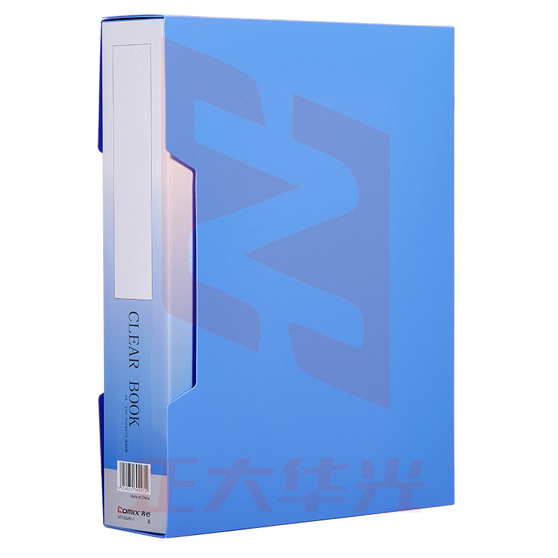 齐心 NF100AK-1 办公必备大容量资料册 A4 100袋外壳(黑色)XTGM05231627324448